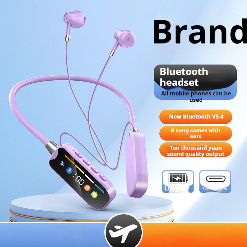 LED Long battery Life Wireless Bluetooth Magnetic Headphones HiFi Sound Neckband Earphones Sports Gamer Headsets Noise Reduction