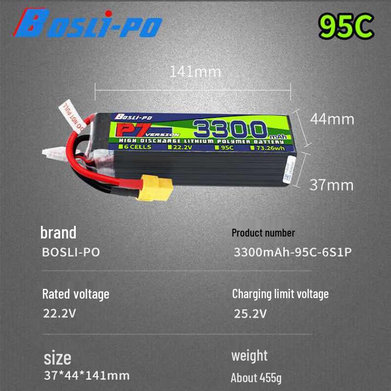 BOSLI-PO P7 High-Performance RC Drone LiPo Battery