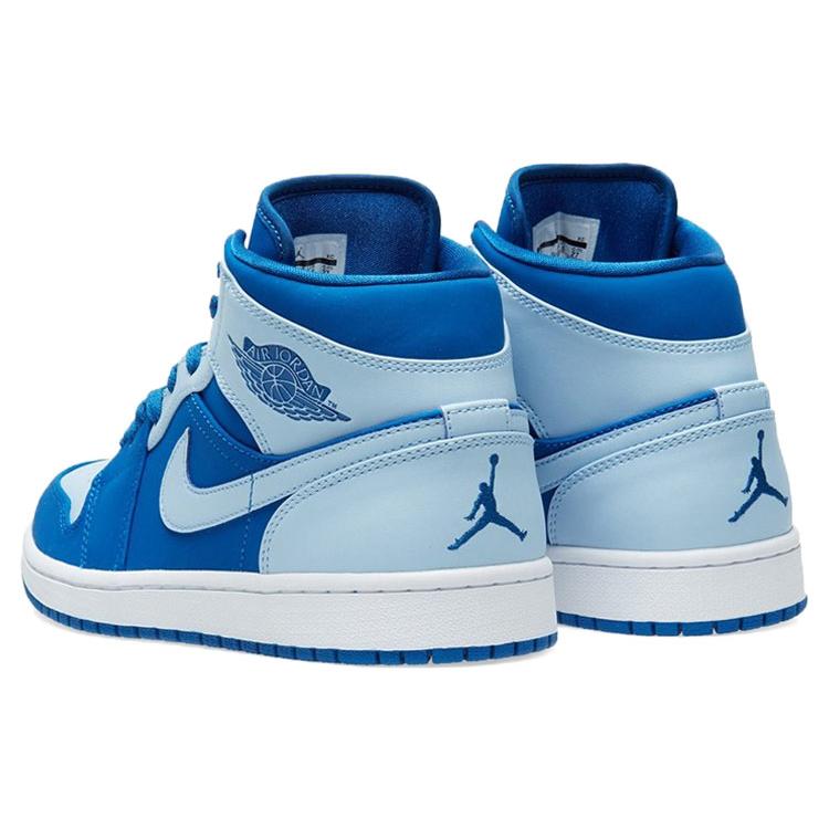 New Jordan 1 Retro Mid Team Royal Ice Blue 554724-400