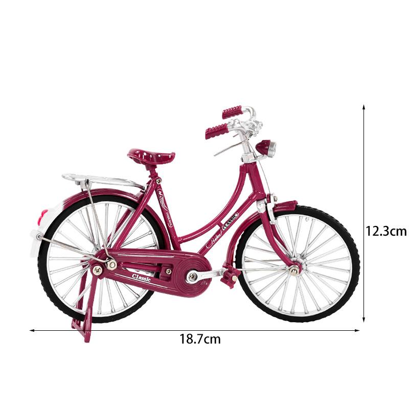 

Metal Retro Bicycle Model 1:10 Mini Bicycle Desktop Craft Ornament Toy Accessories Home Decoration Children Gift