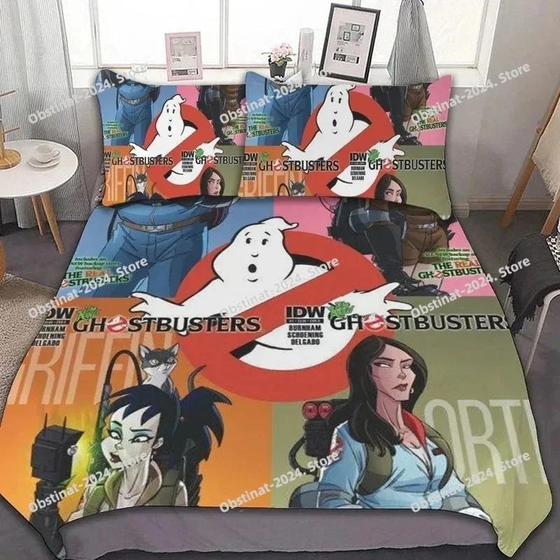Ghostbusters Bedding Set Printed Bed Set With Pillowcase Bed Duvet Cover Soft Single Double Queen Super King Size Bedroom