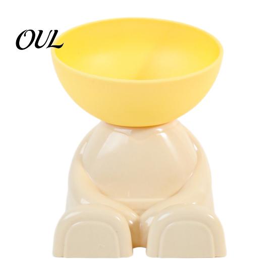 Comfortable Dining Position for Cats Elevated Tilted Cat Bowl, Raised Food Detachable Stable Feeding Station Splashproof Feeder with Non-slip