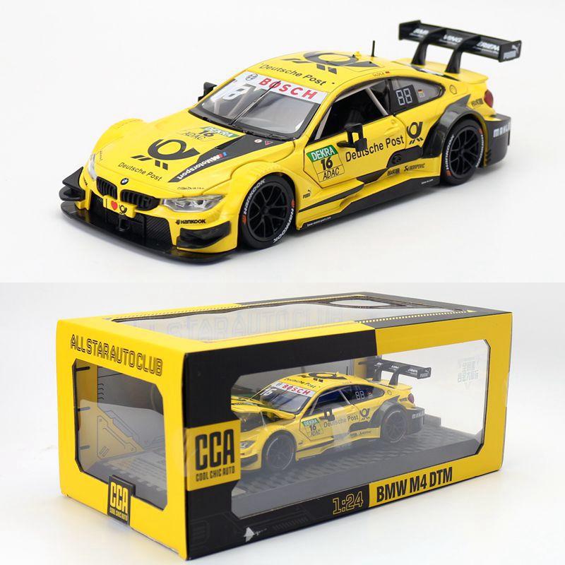 

Масштаб 1/24 BMW M4 DTM Звук и свет M Power Сплав Металл Литой Модель автомобиля Гоночная серия Лучший выбор Коллекционные предметы Хобби Подарок Мальчикам жёлтый