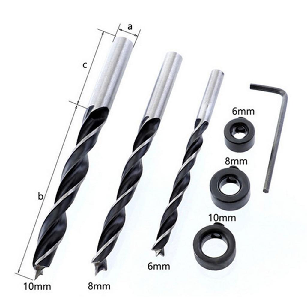 Kit di 41 guide per trapano per lavorazione del legno, perni di centraggio, localizzatore di fori dritti, strumento per fori di trapano per legno