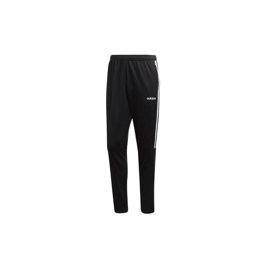 Adidas Three-Stripe Casual Training Running Knit Pants Men Bottoms Black DY3133