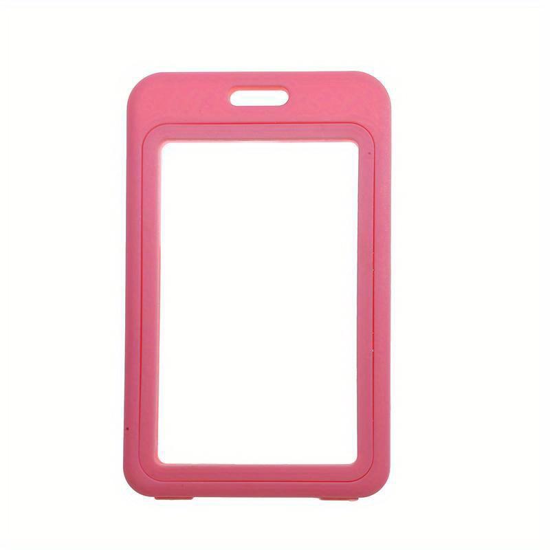 Transparent Work Card Badge Holder Office Staff Employees ID Card Clear Pass Name Work Card Cover Case Sleeve with Lanyard