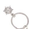1ks Stříbrné ledové brusle Přívěsek na klíče Snowflake Přívěsek na klíče Skating Keychain