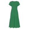 Womens Short Sleeve Casual Party Evening Club Long Maxi Dress