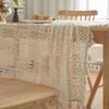 1pc Lace Openwork Tablecloth Retro European Style Lace Crochet Embroidery Coffee Tea Table Cloth Wedding Party Garden Home Decor
