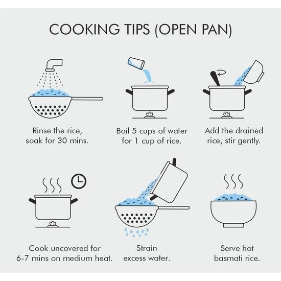 Octavius Classic Basmati-Reis | Langer Duftender Nicht-Klebender Basmati-Reis - 1 kg (2)