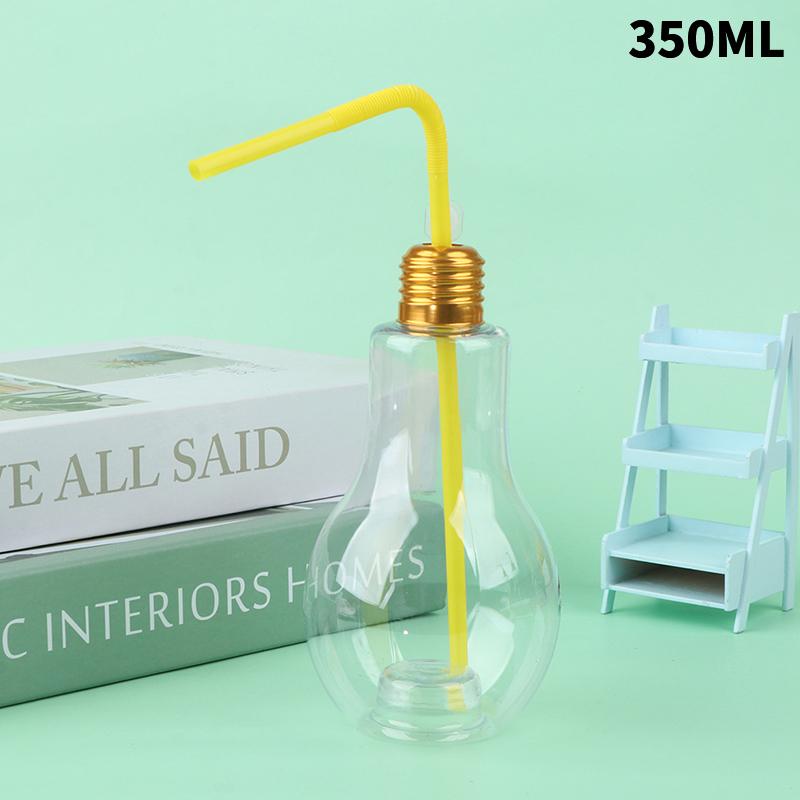 200To500Ml Clear Artificial Light Bulb Shaped Bottle Can Emit Light Drink Cup