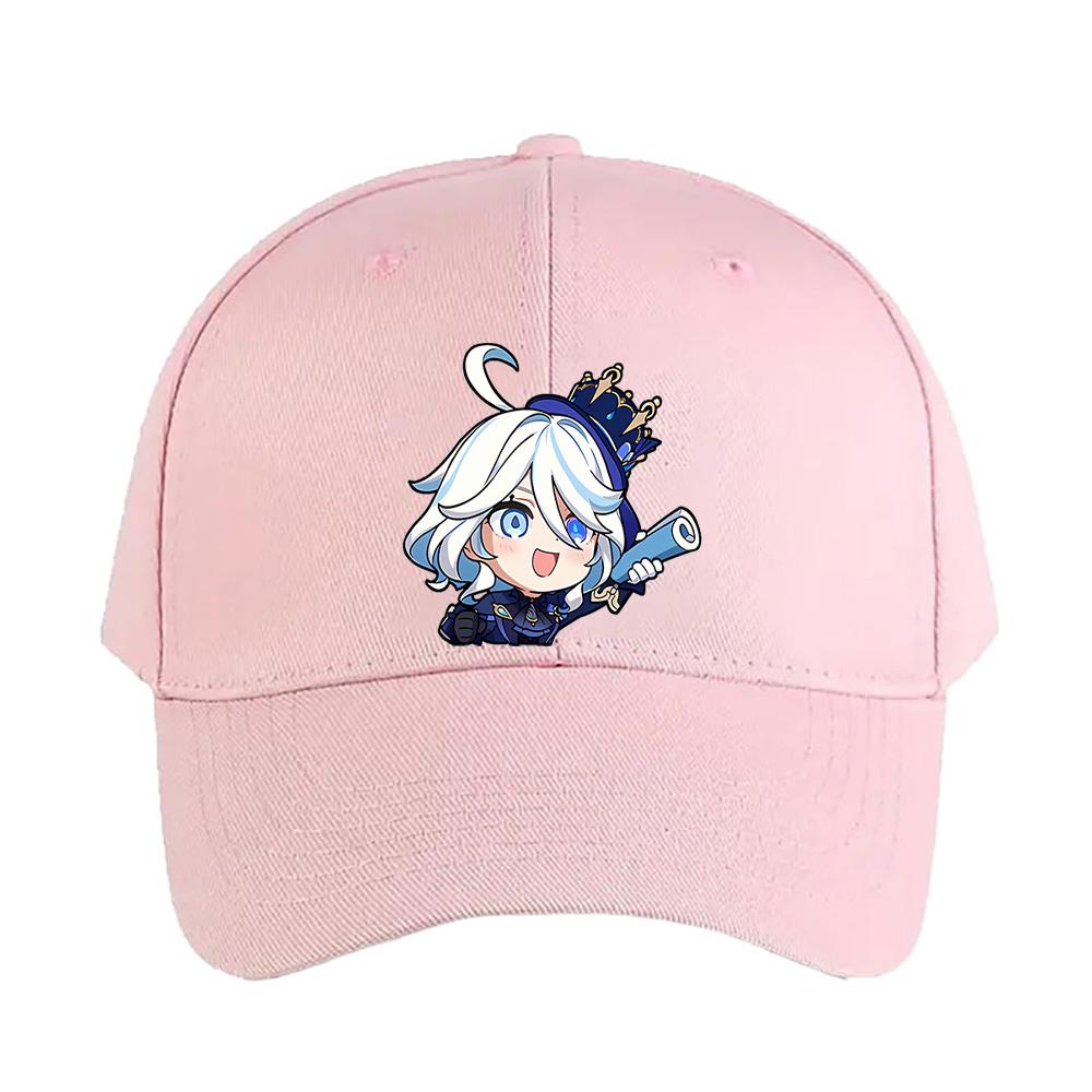 Furina Genshin ImpactCap Summer Woman Man Adult Casual Fashion Casual Adjustable Hiking Fishing Hat Sun Hat