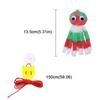 Adjustable Sound Octopus Cat Toy Mint Plush with 1.5ft Elastic Rope Interactive Pet Supplies for Cute Design Cats Playing Toy