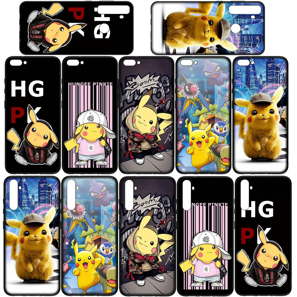 Custodia per Telefono per iPhone 17 16 15 Plus Xiaomi Poco F8 F7 X7 X6 M8 C85 C75 C71 Redmi Note 14 12 11 13 Pro Max A4 14C 13C 15C Sfondo Pokemon GO Pikachu