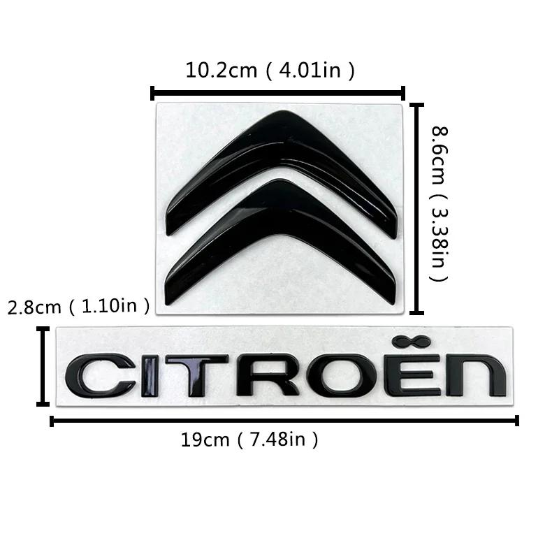 Emblema Metallo Auto Anteriore Posteriore Citroen C4 C3 C5 C1 DS3 DS5 DS4, Jumper Xsara C-Elysee Picasso Sega C-quatre, Adesivo Refit