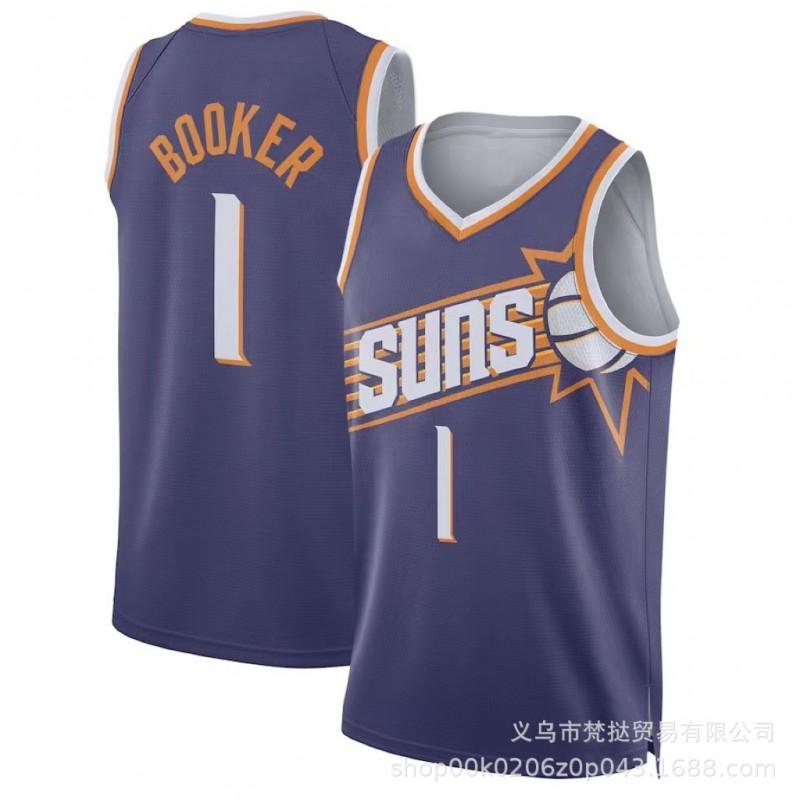 Phoenix Suns NBA Basketball Jersey Durant 35 Booker 1 Paul 3 Season Cotton V-Neck Sleeveless Sportswear