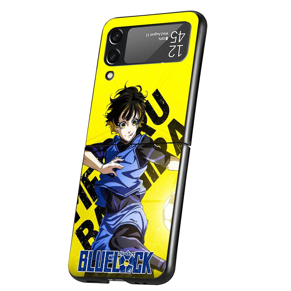 Blue Lock Bachira Meguru Cover Phone Case For Samsung Galaxy Z Flip 7 6 5 4 3 5G Flip7 Flip6 Flip5 Flip4 Flip3 Black Fundas Shel