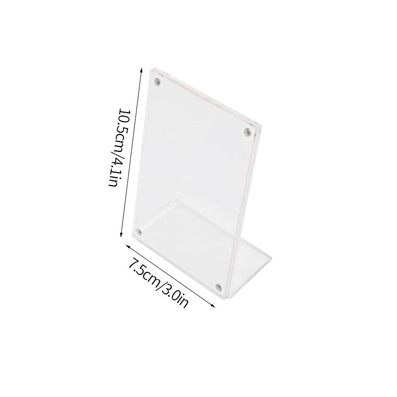Acrylic Photo Frame Transparent Magnetic Picture Frame Kpop Photocard Holder Cadre Photo Idol Card Display Stand Room Decor