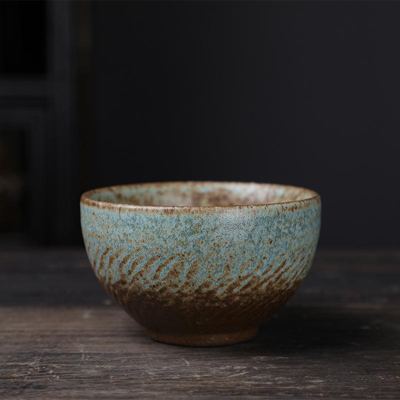 Ceramic Master Cup Kung Fu Teacup Retro Ceramic Cup Outdoor Camping Cup Household Coarse Pottery Tea Cup