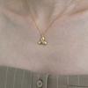 Eveningbell [silver925] Petal Necklace (gold)