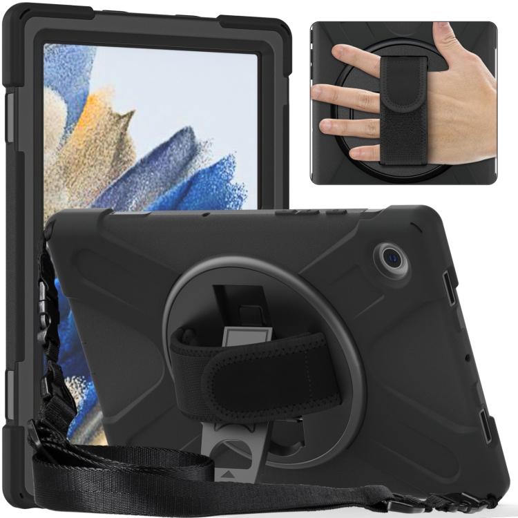 For Samsung Galaxy Tab A8 10.5 2021 Silicone + PC Tablet Case For Samsung Galaxy Tab A8 10.5 2021 чёрный
