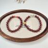 Putuo Mountain Southern Red Beaded Bracelet - Chinese Style, Original Design for Girls & Best Friends