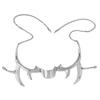 Irregular Titanium Steel Mask Gothic Punk Metal Mechanical Alien Fluid Face