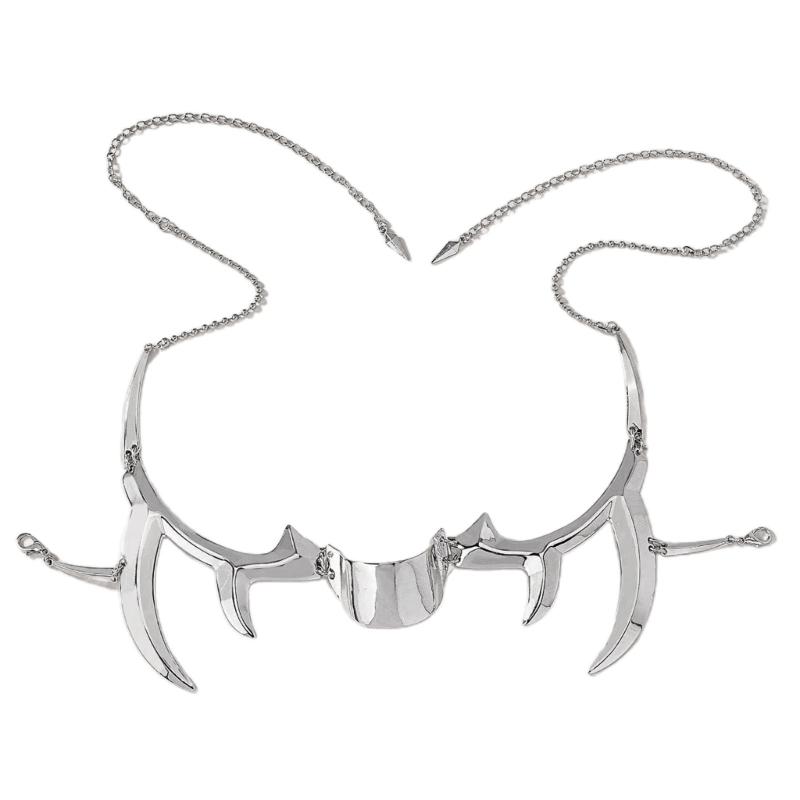 Irregular Titanium Steel Mask Gothic Punk Metal Mechanical Alien Fluid Face