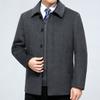 Woolen Coat, Down Lining, Thickened Winter Coat, Middle-aged and Elderly Coat, New Business Men's Wear