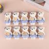 10PCS 10cm Plaid Bear Bouquet Small Bear Couple Bear Gift Packaging Wedding Gift Birthday Present