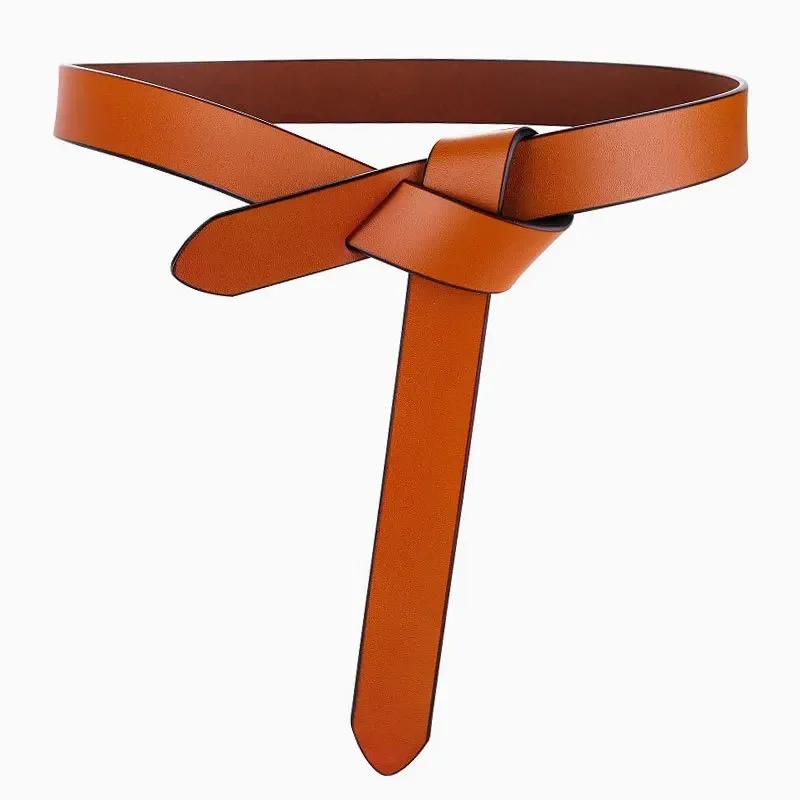 2024 Knot Belts for Women Soft Knotted Strap Belt Long Dress Accessories Lady Waistbands