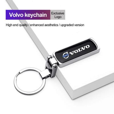 Car Alloy Keychain Rubber Pendant Keyring Accessories For V60 V40 XC90 XC40 S60 C30 V50 V70 AWD S90 Olestar S80 T6 Rdesign