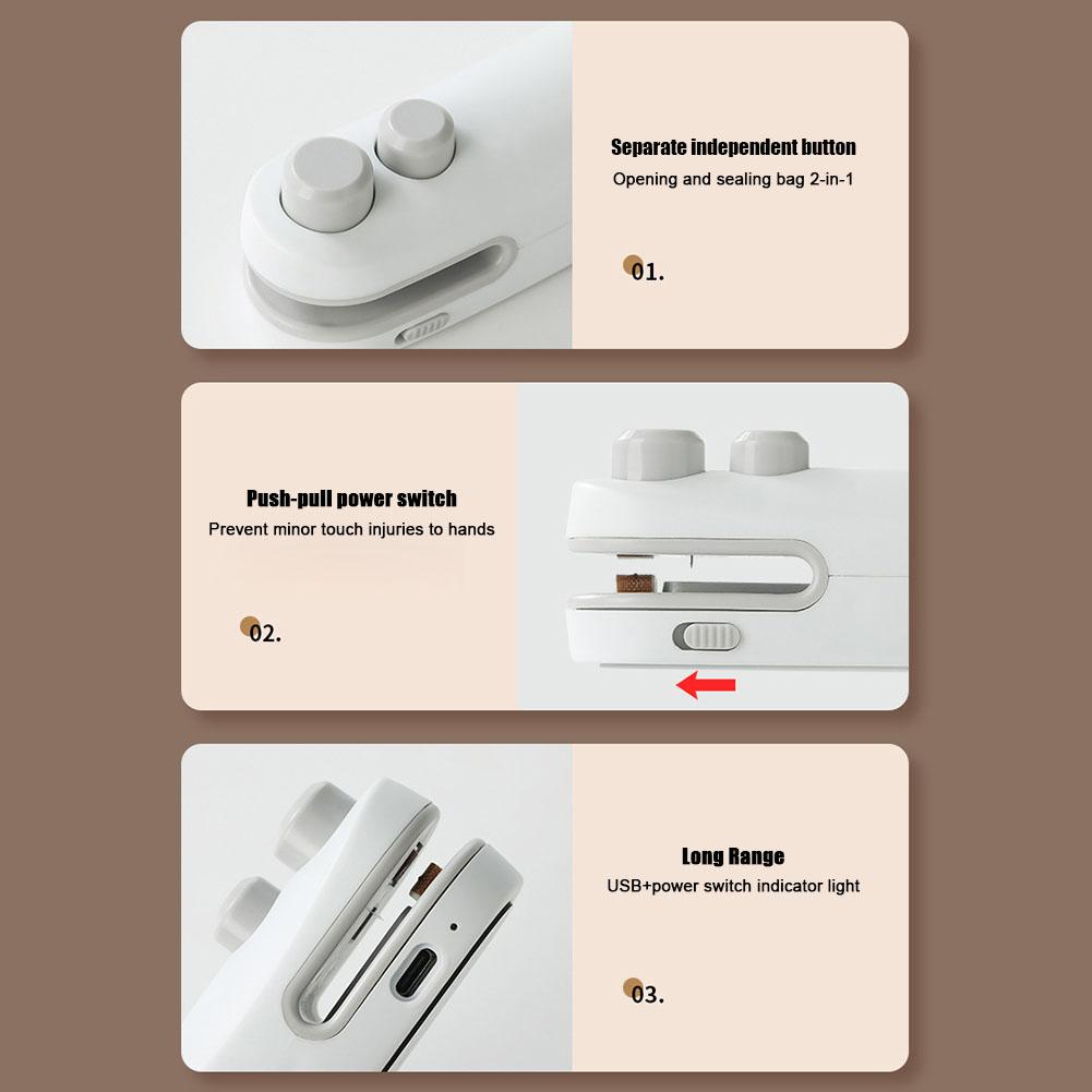 Mini zgrzewarka do torebek termicznych Zgrzewarka do torebek plastikowych Przenośne zgrzewarki termiczne do torebek plastikowych Ręczna zgrzewarka do torebek plastikowych