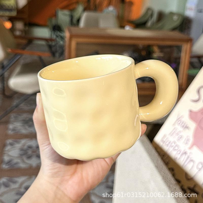 High-Value Cup Set Women S Household Drinking Water With Lid With Spoon Ceramic Water Cup Office Coffee Cup Mug