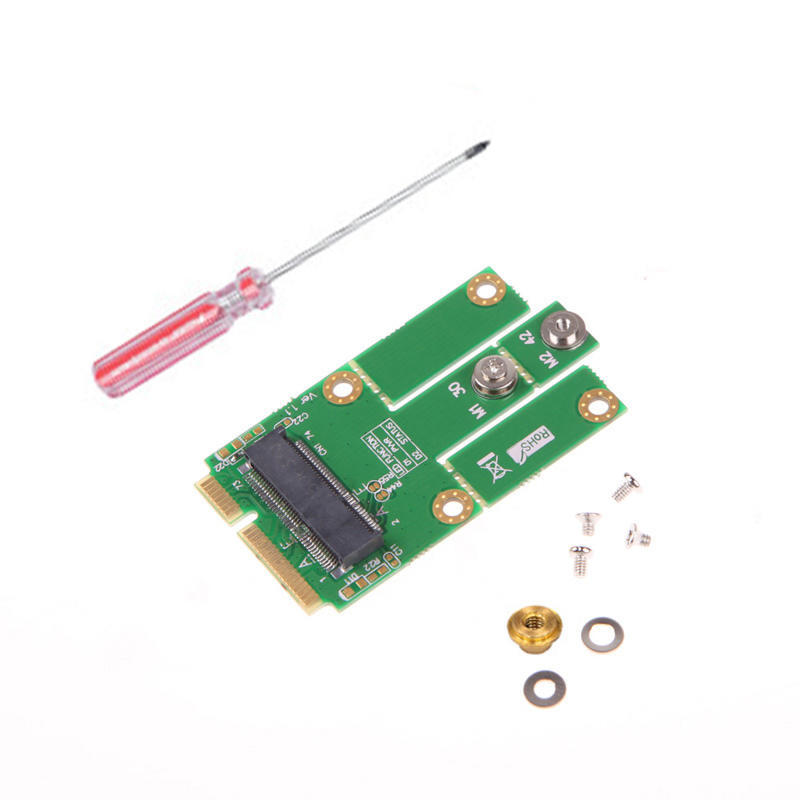 Adaptateur M.2 Vers MiniPCIe Pour Carte 3G/4G/5G/LTE/GPS - Avec Slots NanoSIM