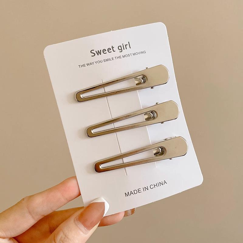 Autumn & Winter Coffee Hair Clip: Women's Seamless Duckbill, BB & Bangs Clips