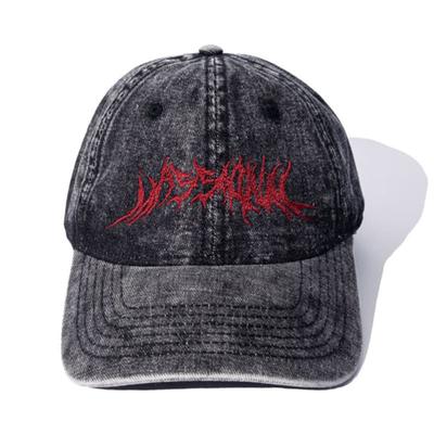 MASSnoUN MASSMETAL LOGO WASHED DYING BALL Cap MSFAC003-BR