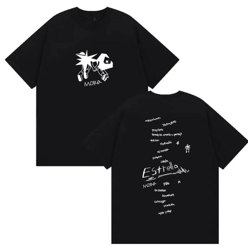 Rapper Mora Lo Mismo De La Otra Vez Tour 2025 Merch T Shirts Unisex Women Harajuku Vintage Oversized Cozy Cotton TShirt Streetwear