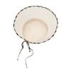Daks White Rafia Check Contrast Floppy Hat E149w1