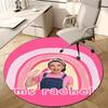 1pc Ms Rachel3 Design Printed Area Round Carpet for Bedroom Living Room Home Decor Rugs Mat Non Slip Mat Rug for Bedside