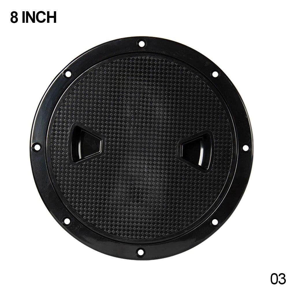 4/6/8 Inch Round Deck Inspection Access Hatch Cover Plastic White Boat Screw Out Deck Inspection Plate For Boat Yacht Marine