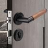 Premium Quality Aluminum Alloy Walnut Satin Grey Matt Black Lever Handle Door Handle