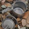 750ml Camping Coffee Cup with Press Plate Titanium Coffee Maker French Press Pot with Lid Outdoor Cookwarer for