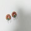 Red Covered Common Mode Choke Coil T9*5*3, 10 Turns, 50uH Inductance, Parallel Wound, Nickel-Zinc Ferrite Core