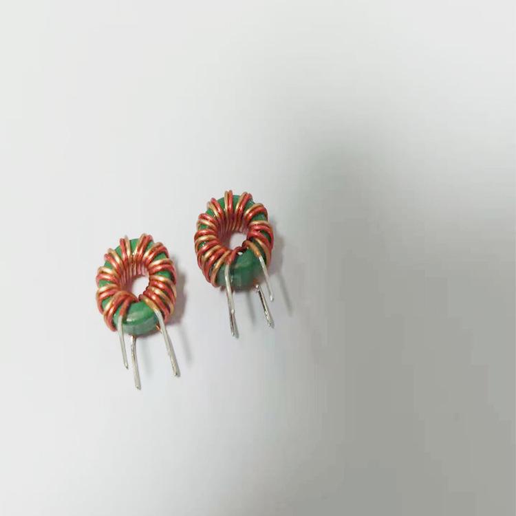 Red Covered Common Mode Choke Coil T9*5*3, 10 Turns, 50uH Inductance, Parallel Wound, Nickel-Zinc Ferrite Core