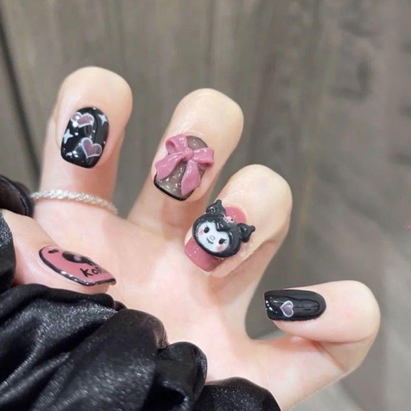 

Интернет-знаменитость Носит Маникюр Дети Китайский Древний Стиль Носить Ногти Аниме Дети Наклейки для Ногтей Накладные Ногти Длинные Ногти Наклейка для Ногтей Девочка [5-14 years old] Kulomi Deviruchi = Short