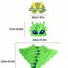 Christmas/Halloween Party Costume Cloak, Hat, Mask Dinosaur Element, Children Festival Performance Shawl Outfit, Holiday Party Cosplay Costume