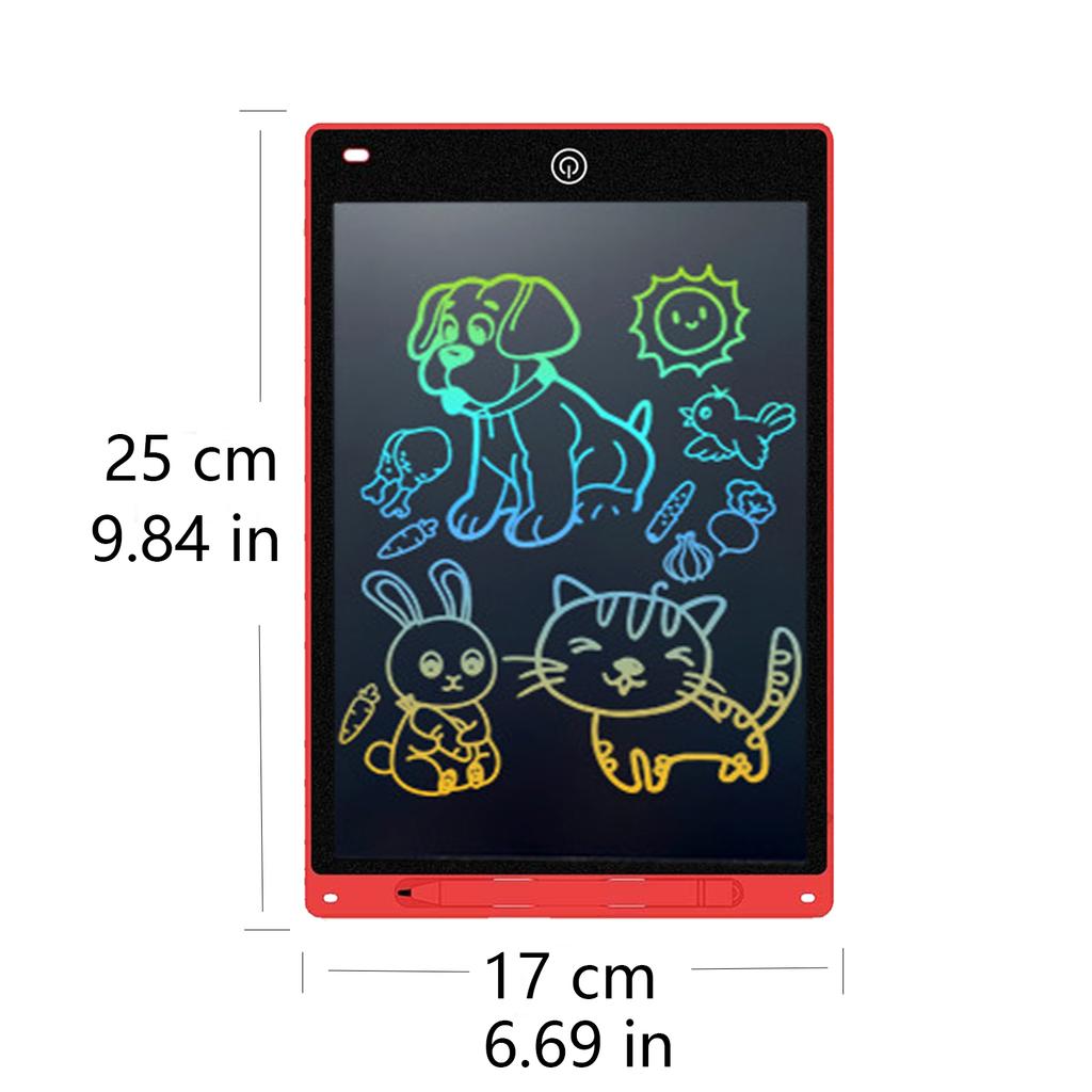 2 Pieces of 10 Inch LCD Writing Board Drawing Board Childrens Graffiti Drawing Board Handwriting Blackboard Childrens Toy
