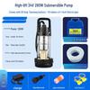 Rechargeable DC Electric High-Power Submersible Water Pump for Outdoor Agriculture and Vegetable Irrigation