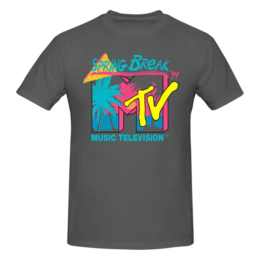 1 Piece Mtv Spring Break 94 Graphic 100 Cotton Tshirt Rretro Style Tops Tees For Unisex